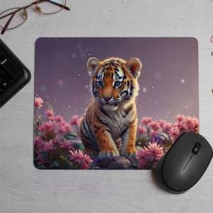 Cartoon baby tiger Printed Mouse Pad