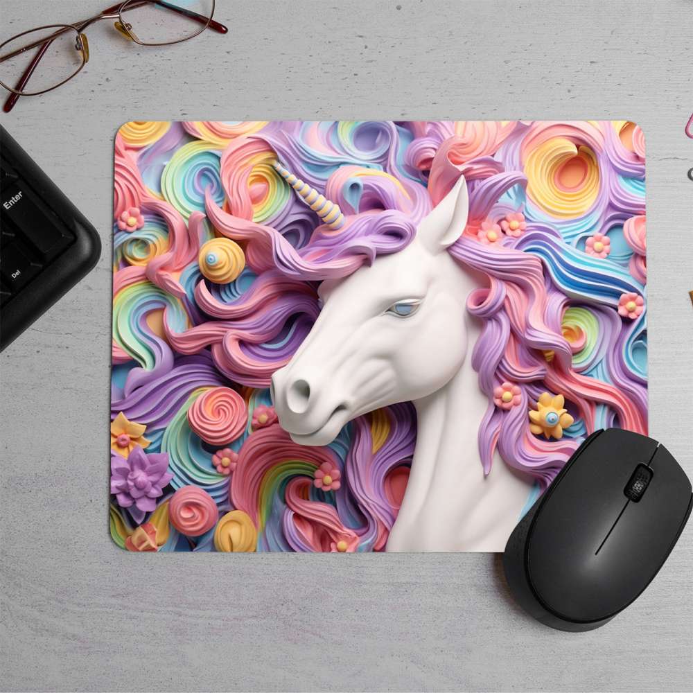 Fantasy Unicorn Printed Mouse Pad