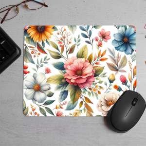 Flower pattern Printed Mouse Pad
