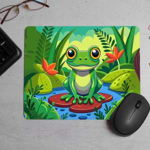 Froglet croaking frogg Printed Mouse Pad