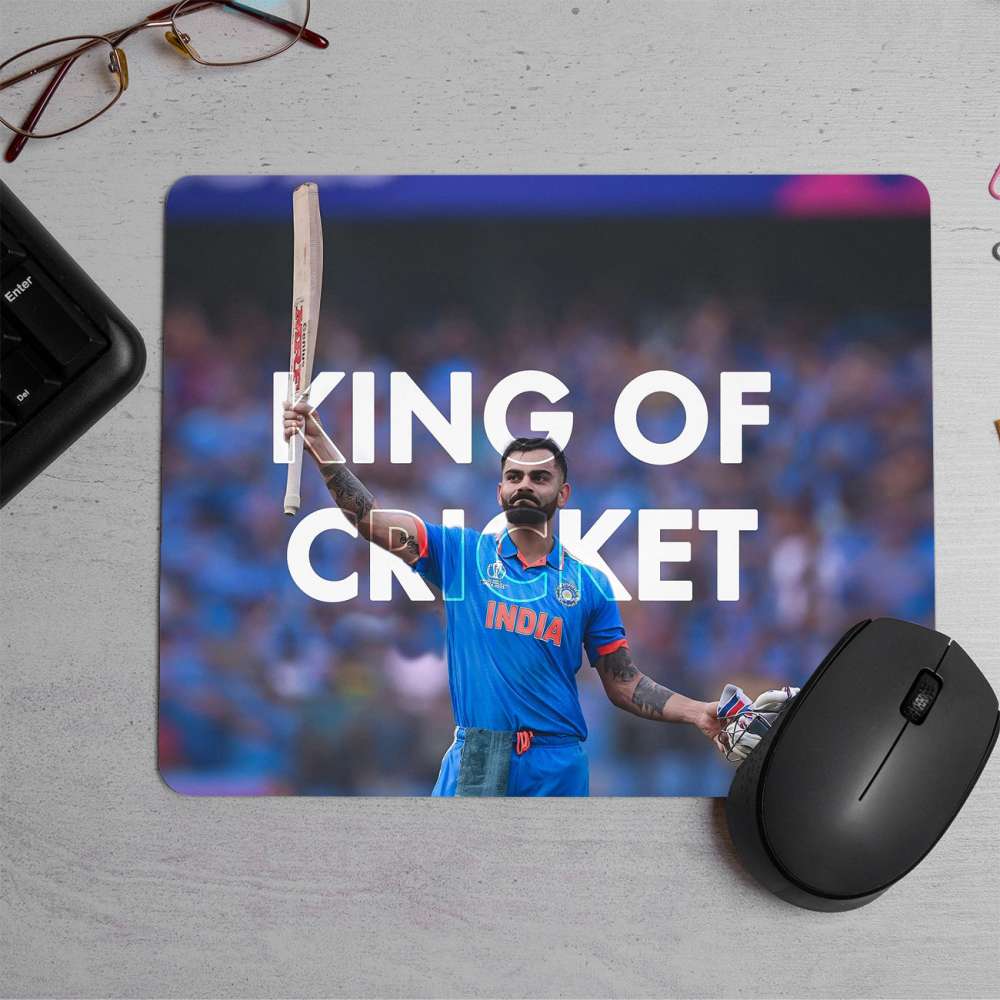 King of Cricket Printed Mouse Pad