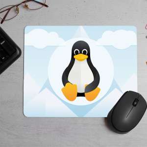 Linux Tux Printed Mouse Pad