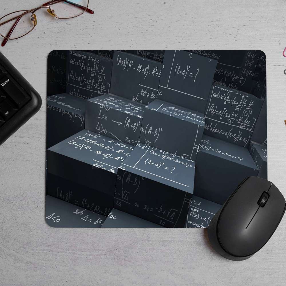 Maths Equation Boxes Printed Mouse Pad
