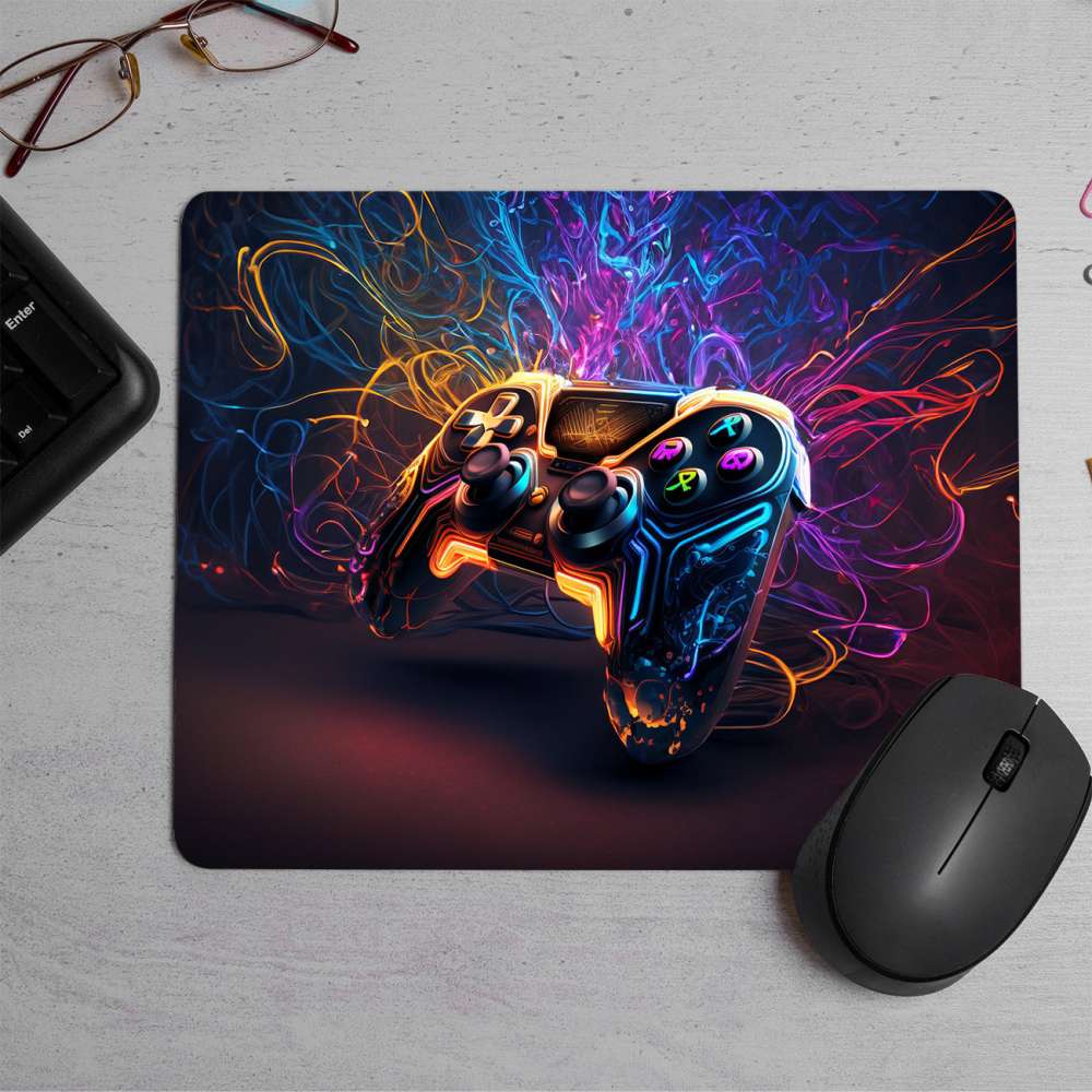 Neon Color Gaming Printed Mouse Pad