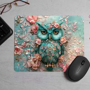 Owl Mouse Pad  Printed Mouse Pad