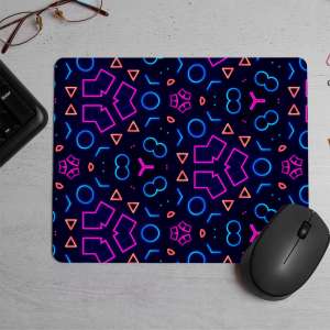 Purple Violet Art Printed Mouse Pad