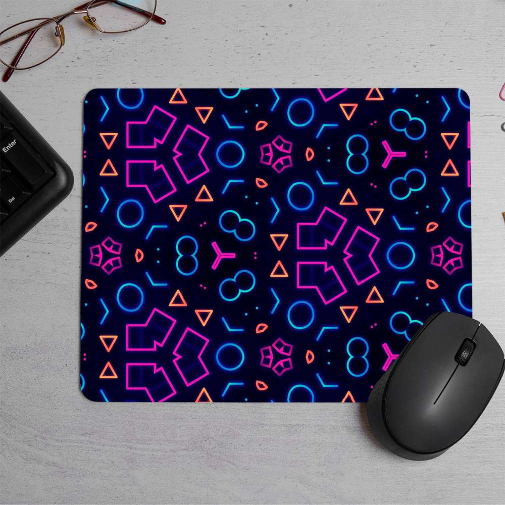 Purple Violet Art Printed Mouse Pad
