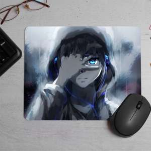 Sad anime girl anime Printed Mouse Pad