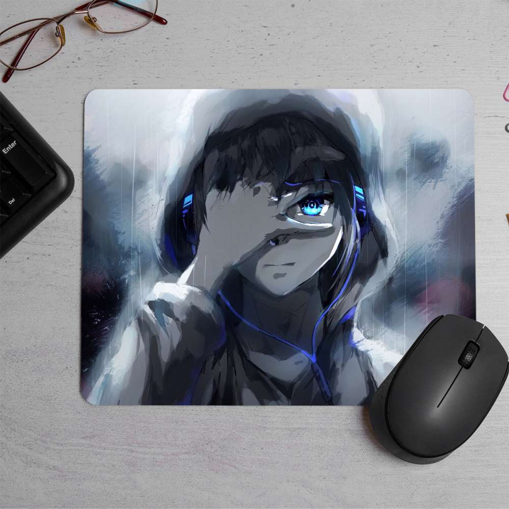 Sad anime girl anime Printed Mouse Pad