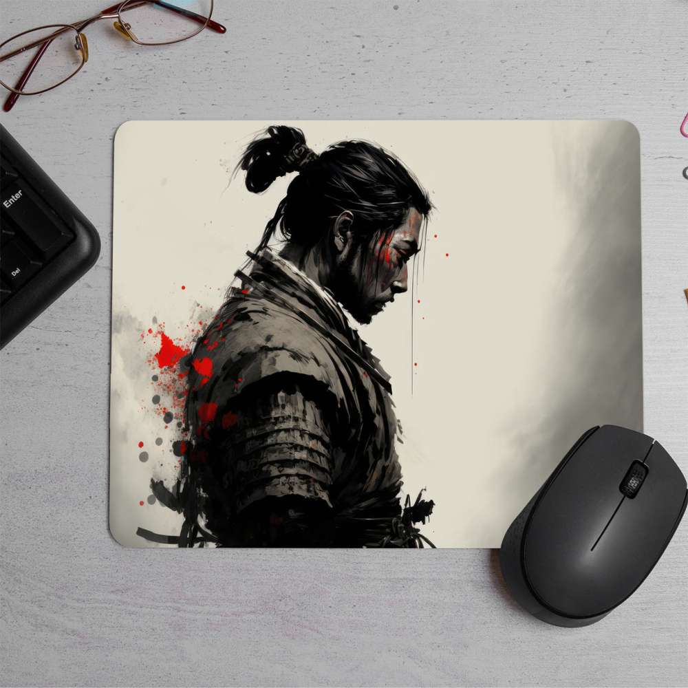 Samurai Printed Mouse Pad