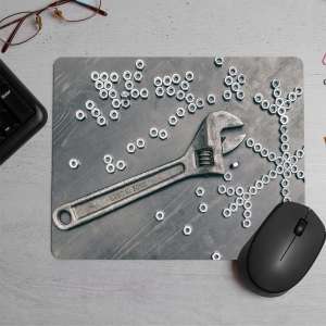 Screwnuts adjustable Printed Mouse Pad