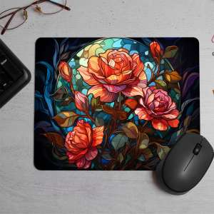 There are two roses Printed Mouse Pad