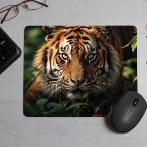 Tiger Aesthetic realistic cinematic Printed Mouse Pad
