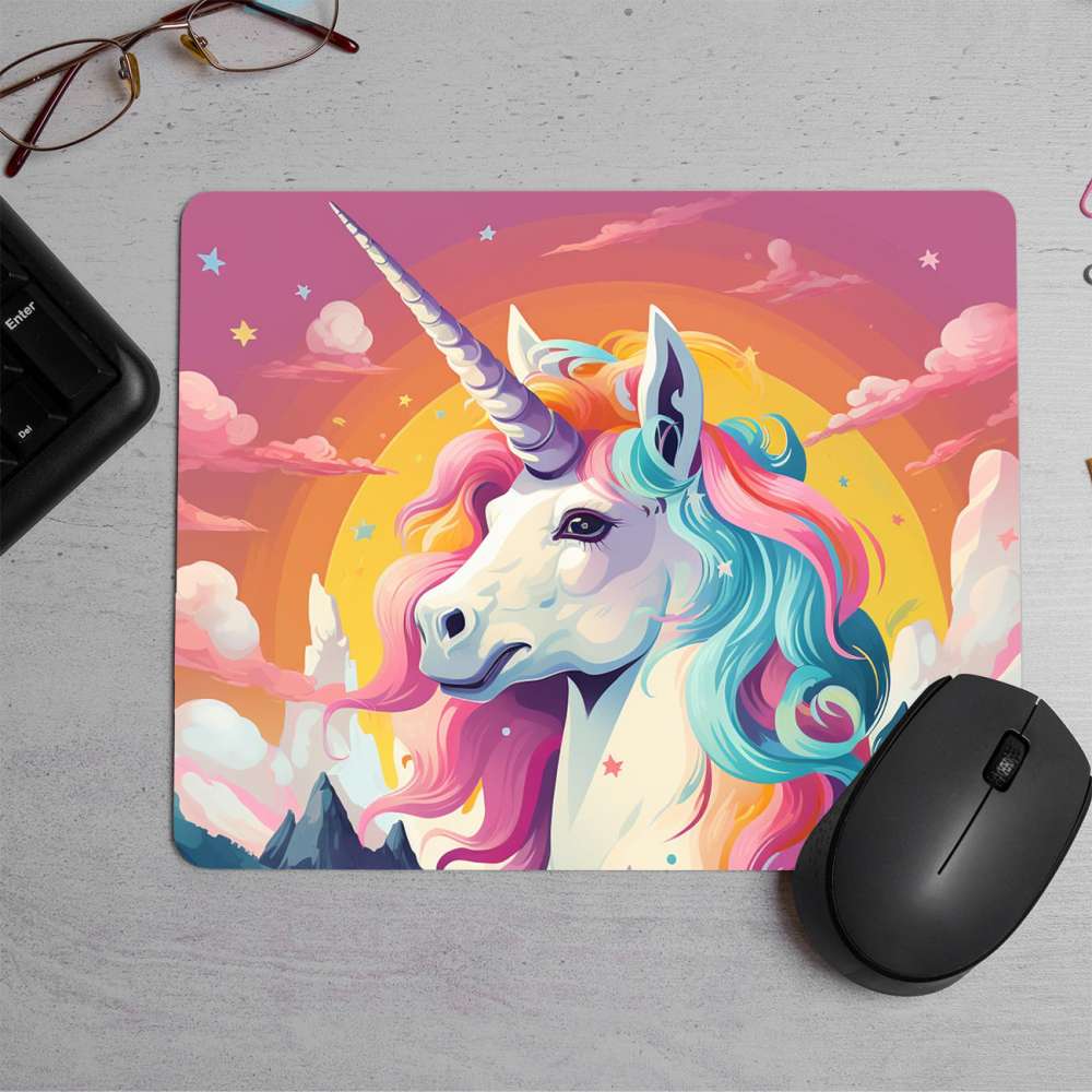 Unicorn design Printed Mouse Pad