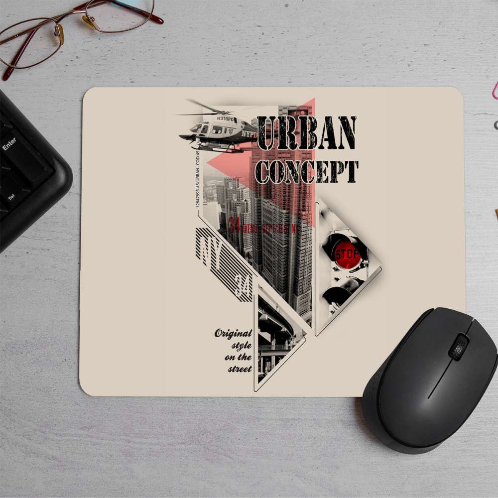 Urban concept Printed Mouse Pad